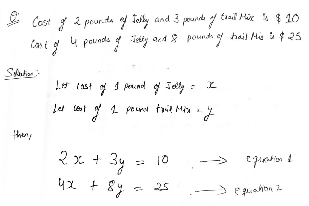 Algebra homework question answer, step 1, image 1